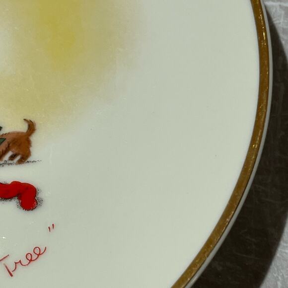 1978 Gotham Moppets Happy Merry Christmas Tree plate - Picture 7 of 7